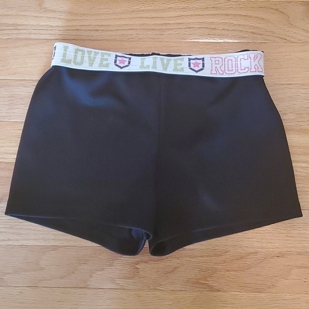 Black Girl's Athletic Shorts